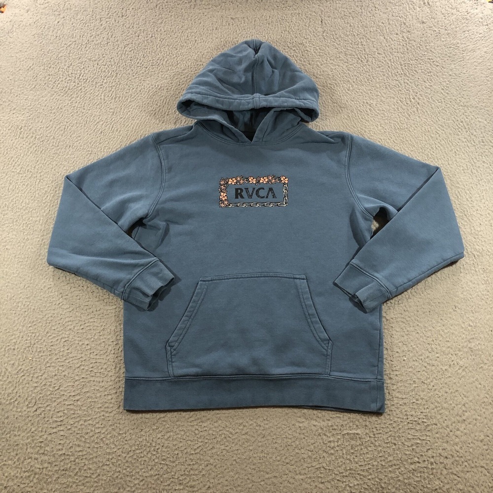 Rvca Pullover Hoodie Boys XL Blue